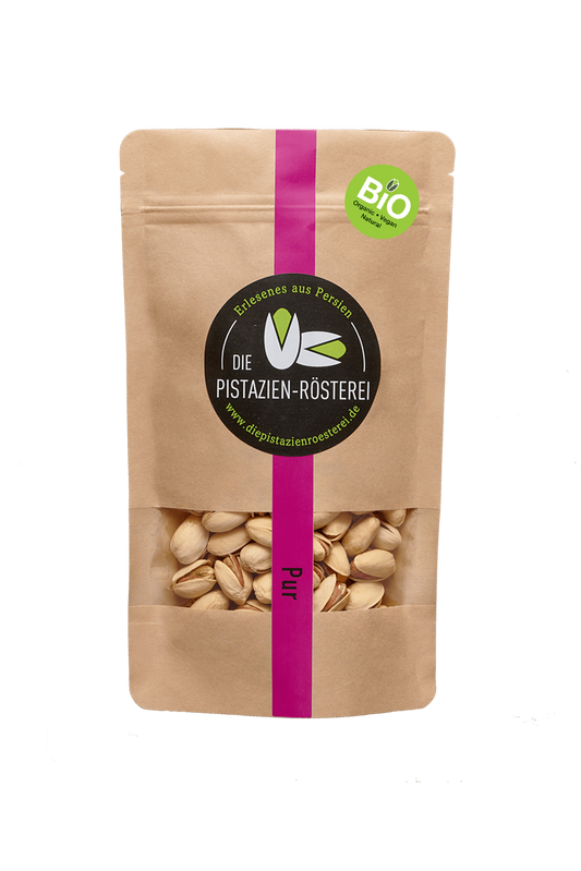 Geröstete Bio-Pistazien Pur — Verpackung