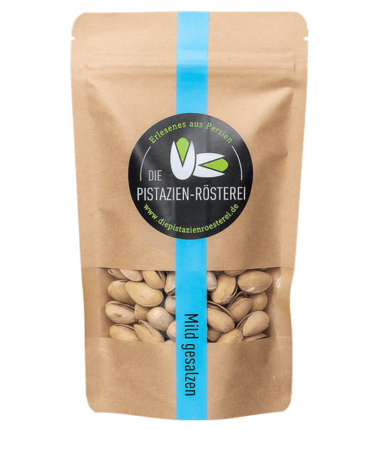 Geröstete Pistazien mild gesalzen — Verpackung
